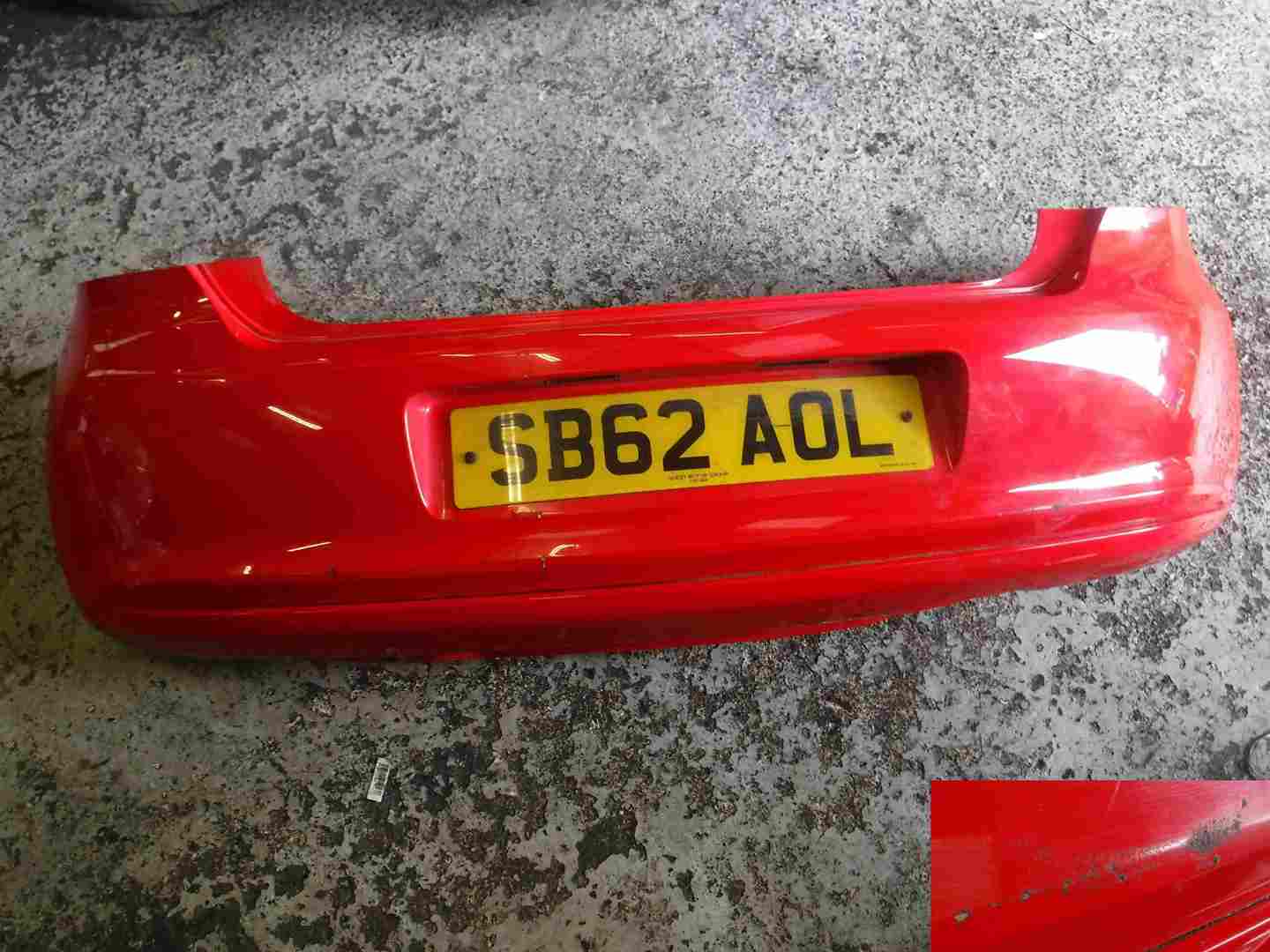 Volkswagen Polo 6R 2009-2015 Rear Bumper Red LP3G