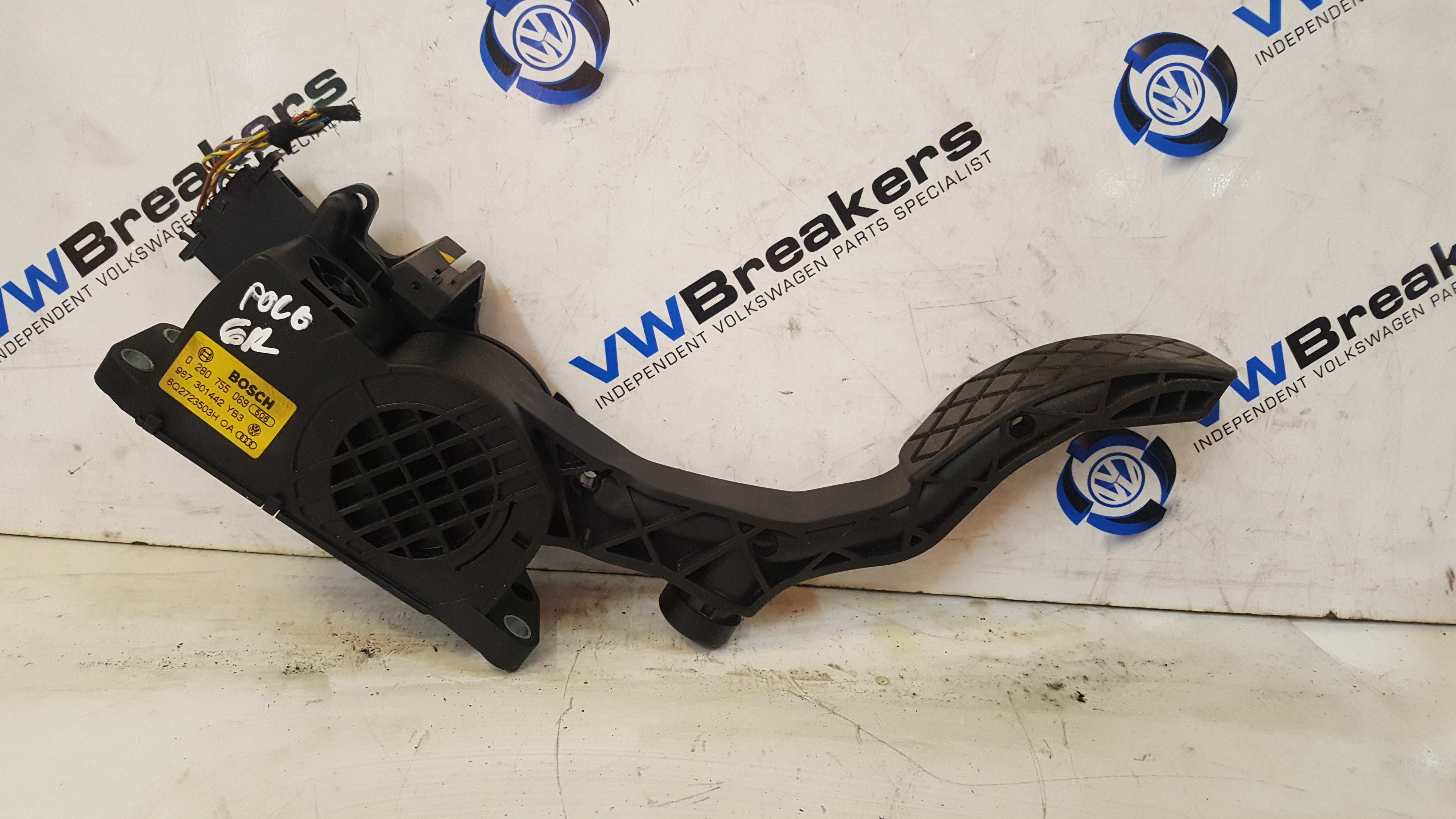 Volkswagen Polo 6R 2009-2015 Throttle Pedal Accelerator Electric 6Q2723503h  - Store - Used Volkswagen Parts UK - Volkswagen Breakers