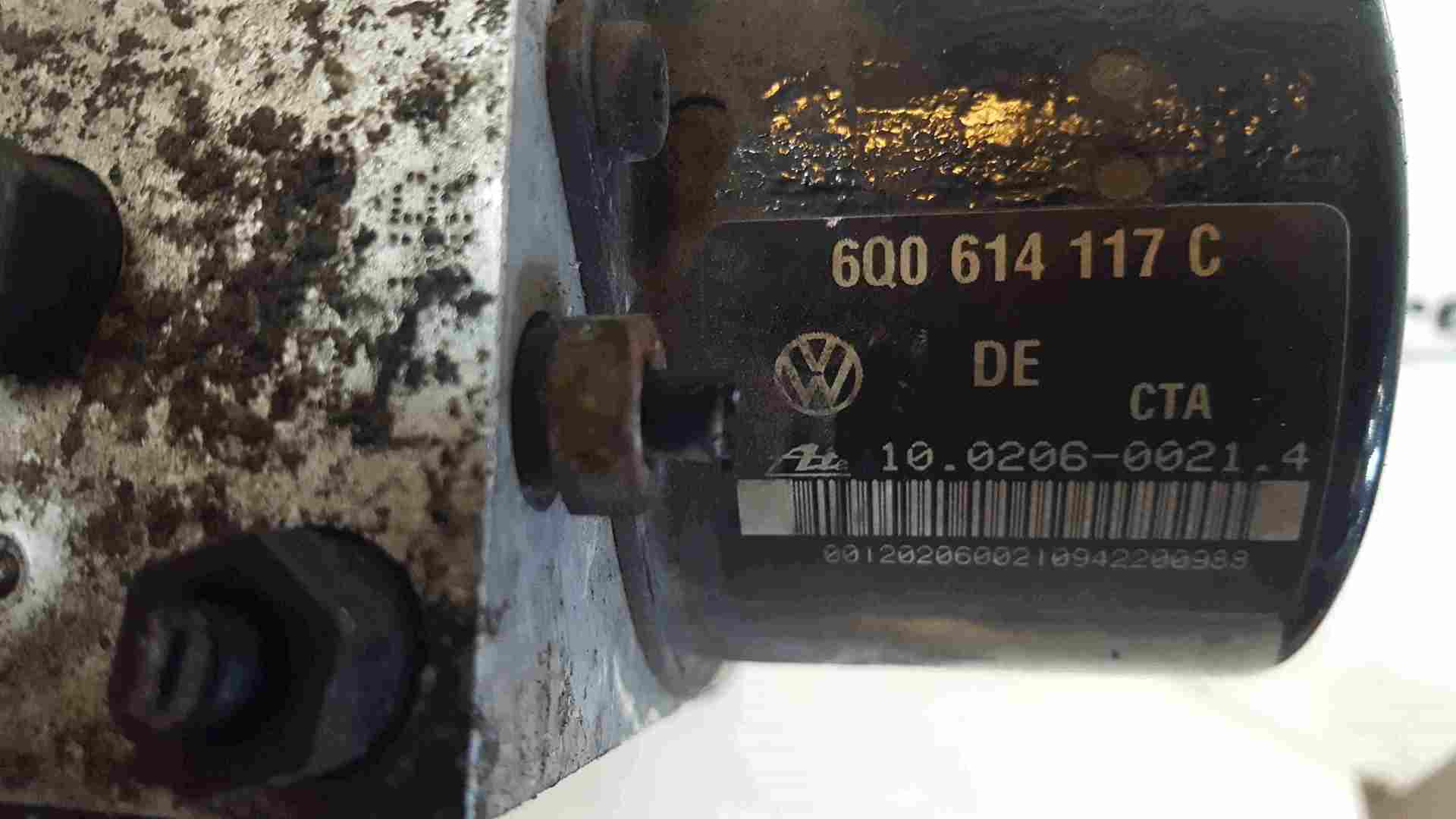 Volkswagen Polo 9N 2003-2006 ABS Pump Unit 6Q0907379E 6Q0614117C