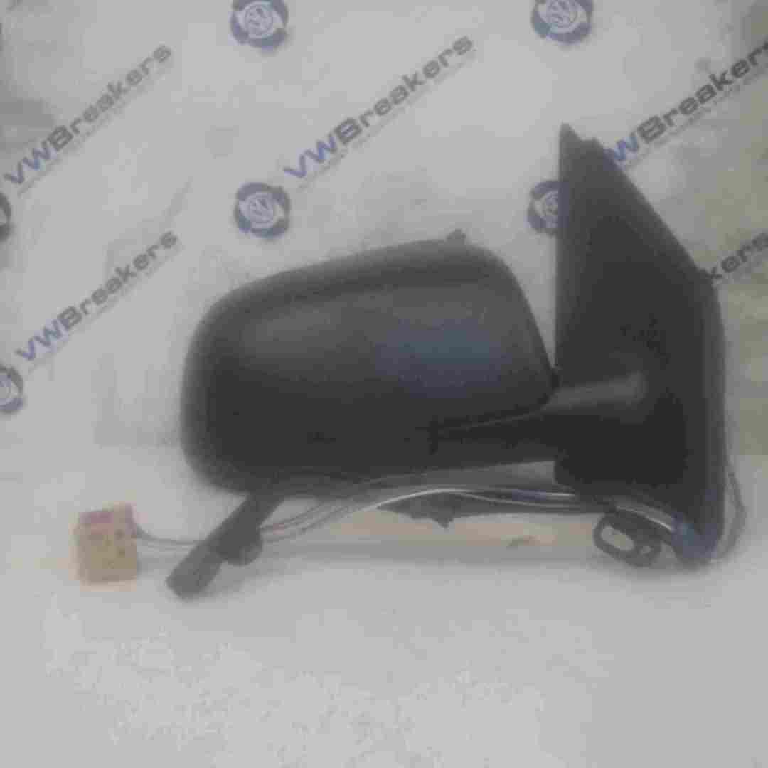 Volkswagen Polo 9N 2003-2006 Drivers OS Wing Mirror Plain Black Electric