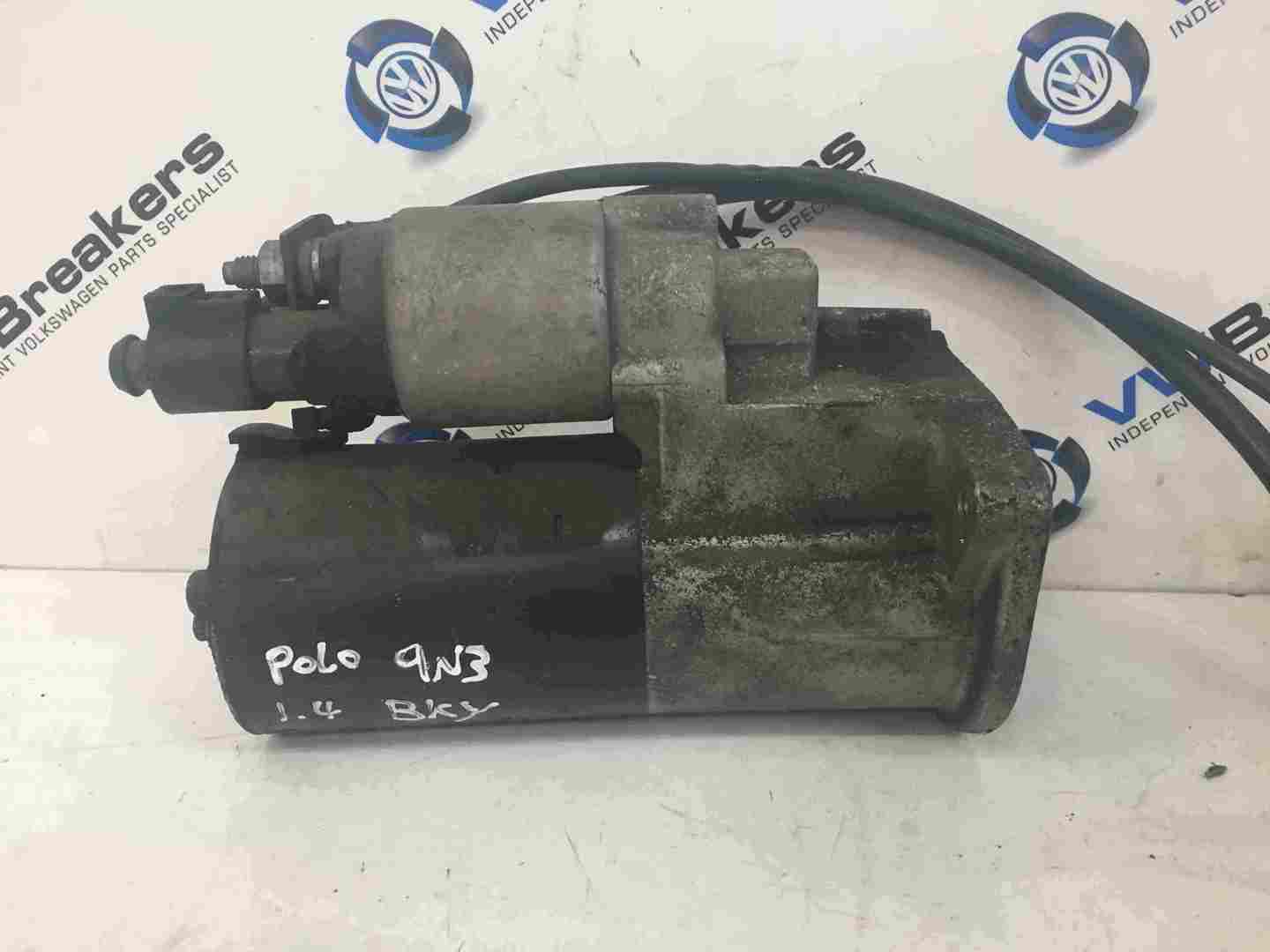 Volkswagen Polo 9N3 2006-2008 1.4 16v Starter Motor Starting BKY 001911023B