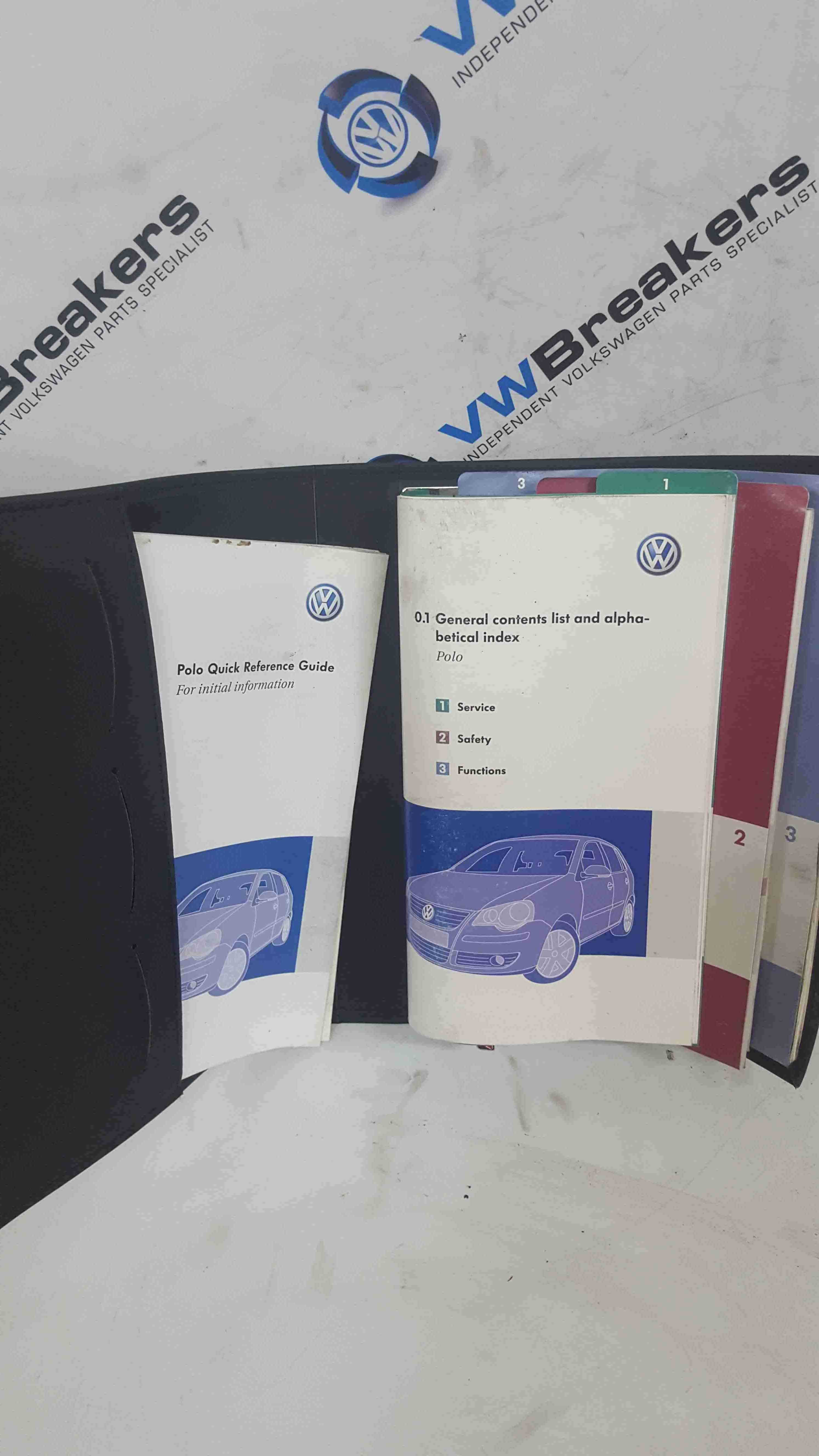 Volkswagen Polo 9N3 2006-2008 Documents Wallet Handbook 4/5