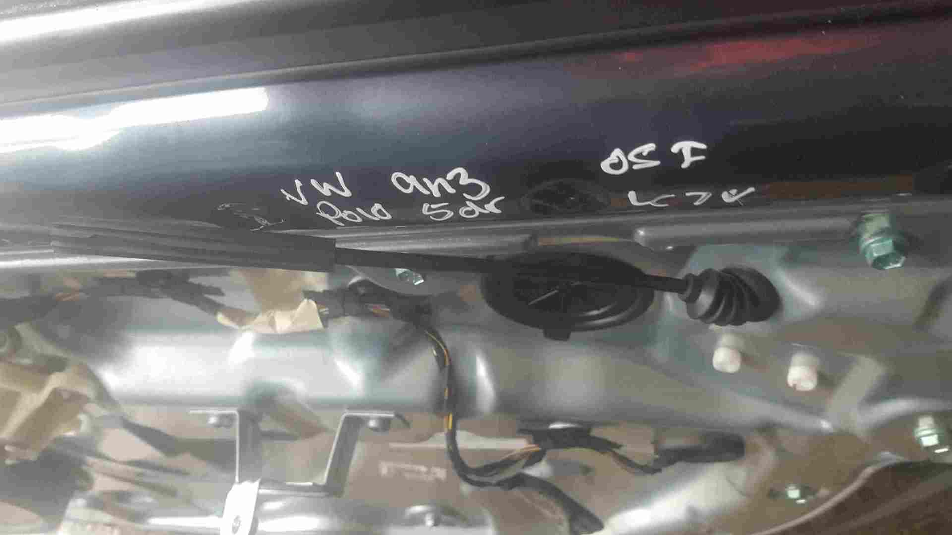 Volkswagen Polo 9N3 2006-2008 Drivers OSF Front Door Grey Blue LC7V 5door