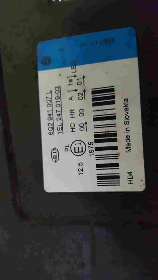 Volkswagen Polo 9N3 2006-2008  NSF Front Headlight 6Q2941007L