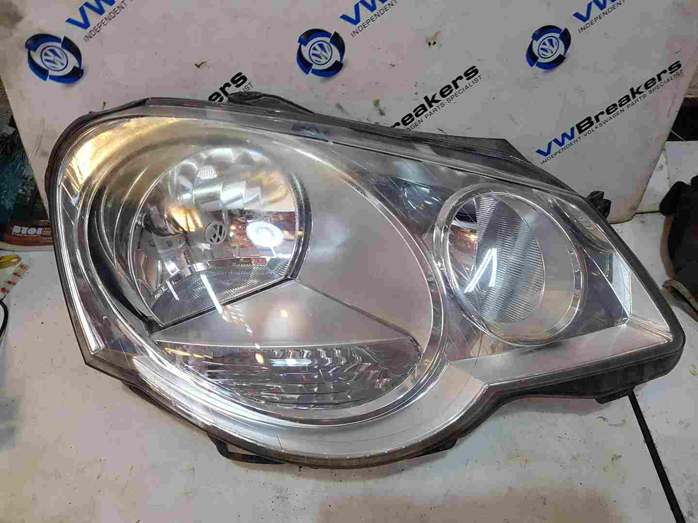 Volkswagen Polo 9N3 2006-2008 Drivers OSF Front Headlight