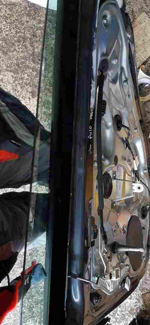 Volkswagen Polo 9N3 2006-2008 Drivers OSR Rear Door Blue Grey LC7V