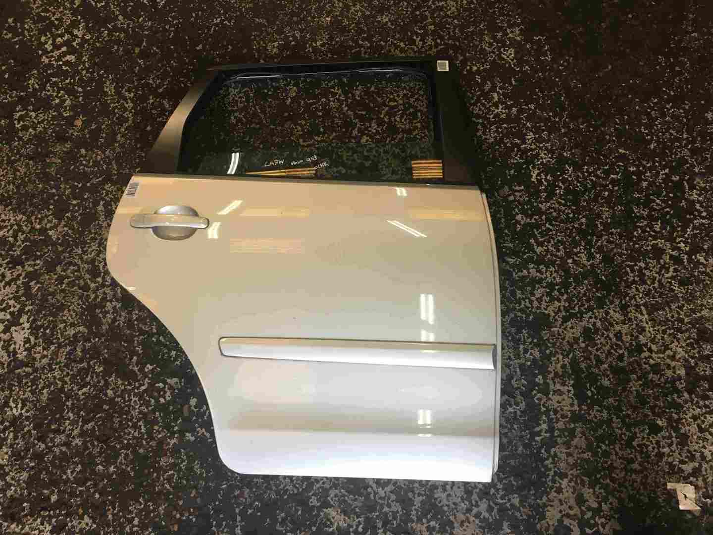 Volkswagen Polo 9N3 2006-2008 Drivers OSR Rear Door Silver LA7W