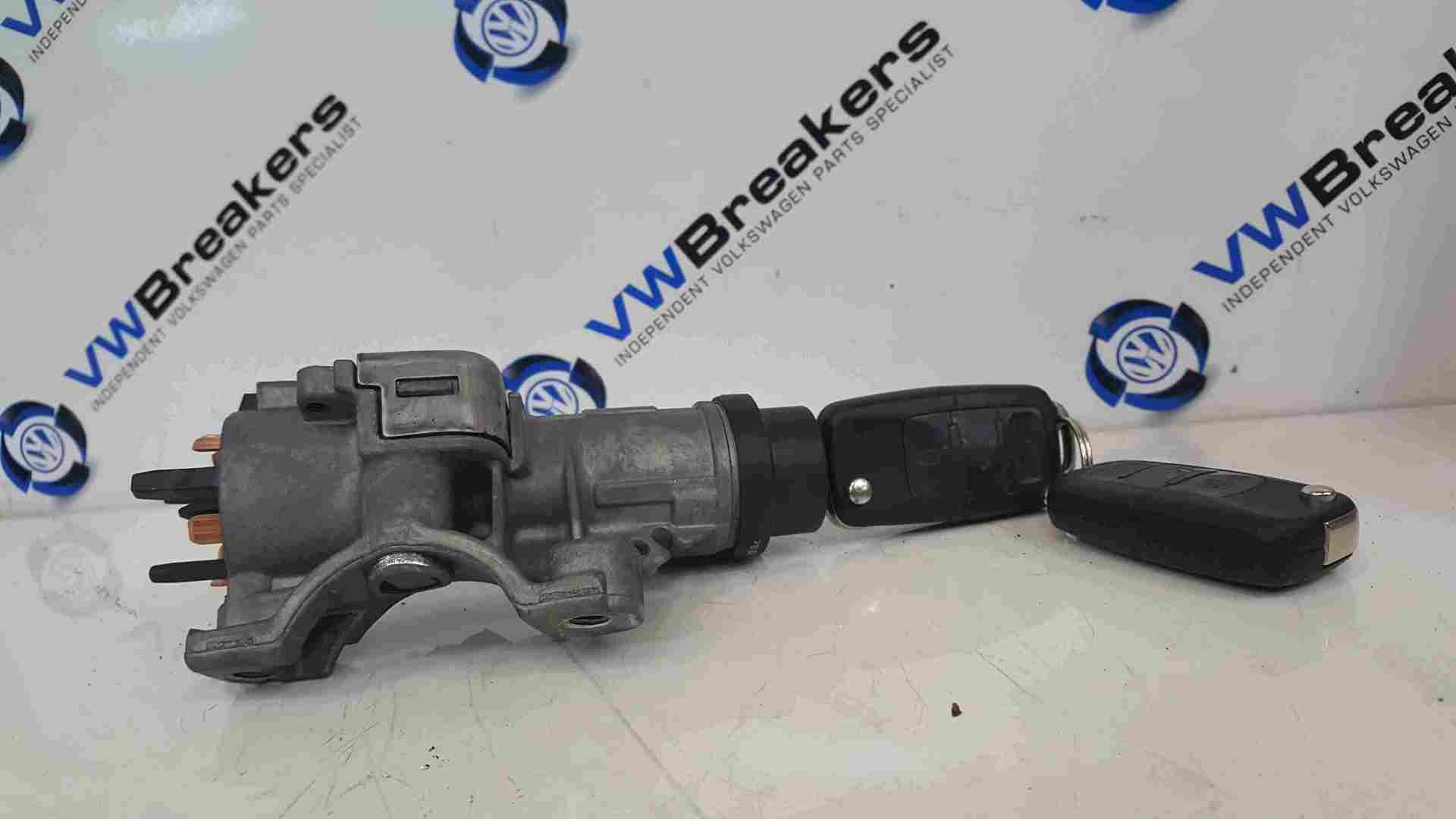 Volkswagen Polo 9N3 2006-2008 Ignition Barrel + 2 Keys 4B0905851N