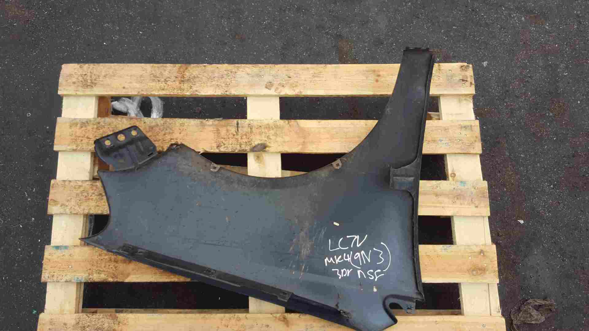 Volkswagen Polo 9N3 2006-2008 Passenger NS Wing Grey LC7V
