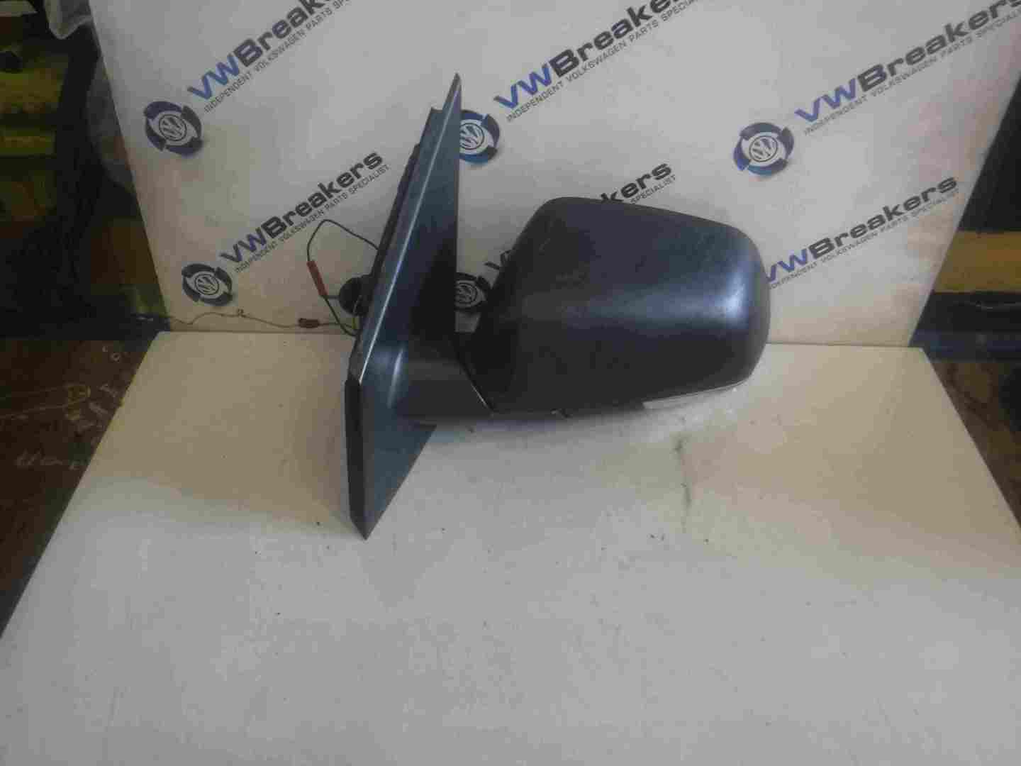 Volkswagen Polo 9N3 2006-2008 Passenger NS Wing Mirror Plain Black