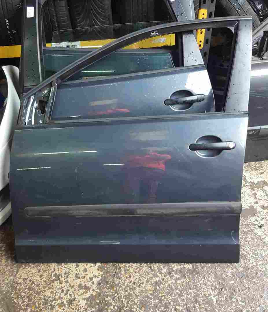 Volkswagen Polo 9N3 2006-2008 Passenger NSF Front Door Grey Blue LC7V 5door