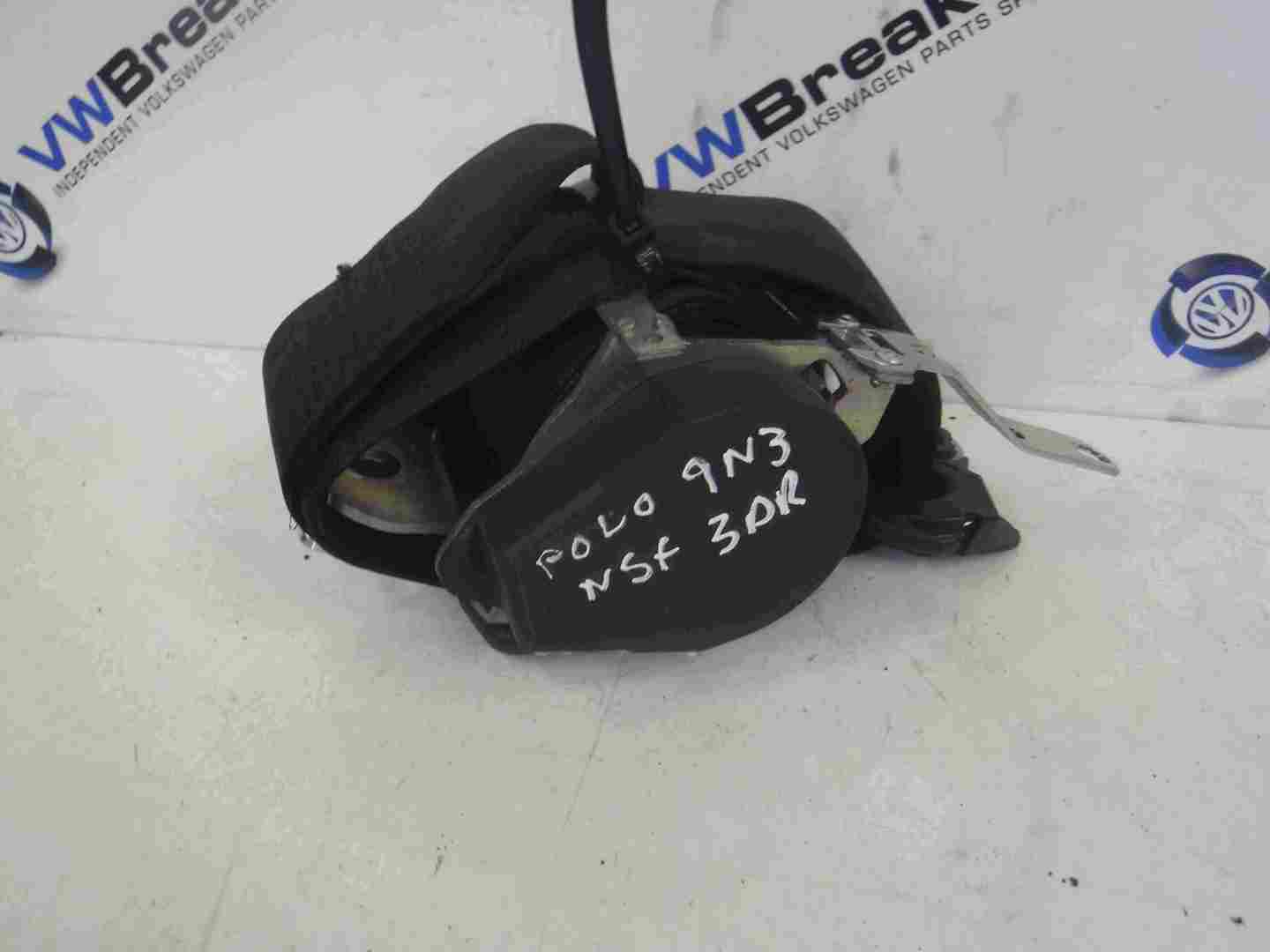 Volkswagen Polo 9N3 2006-2008 Passenger NSF Front Seat Belt 3dr