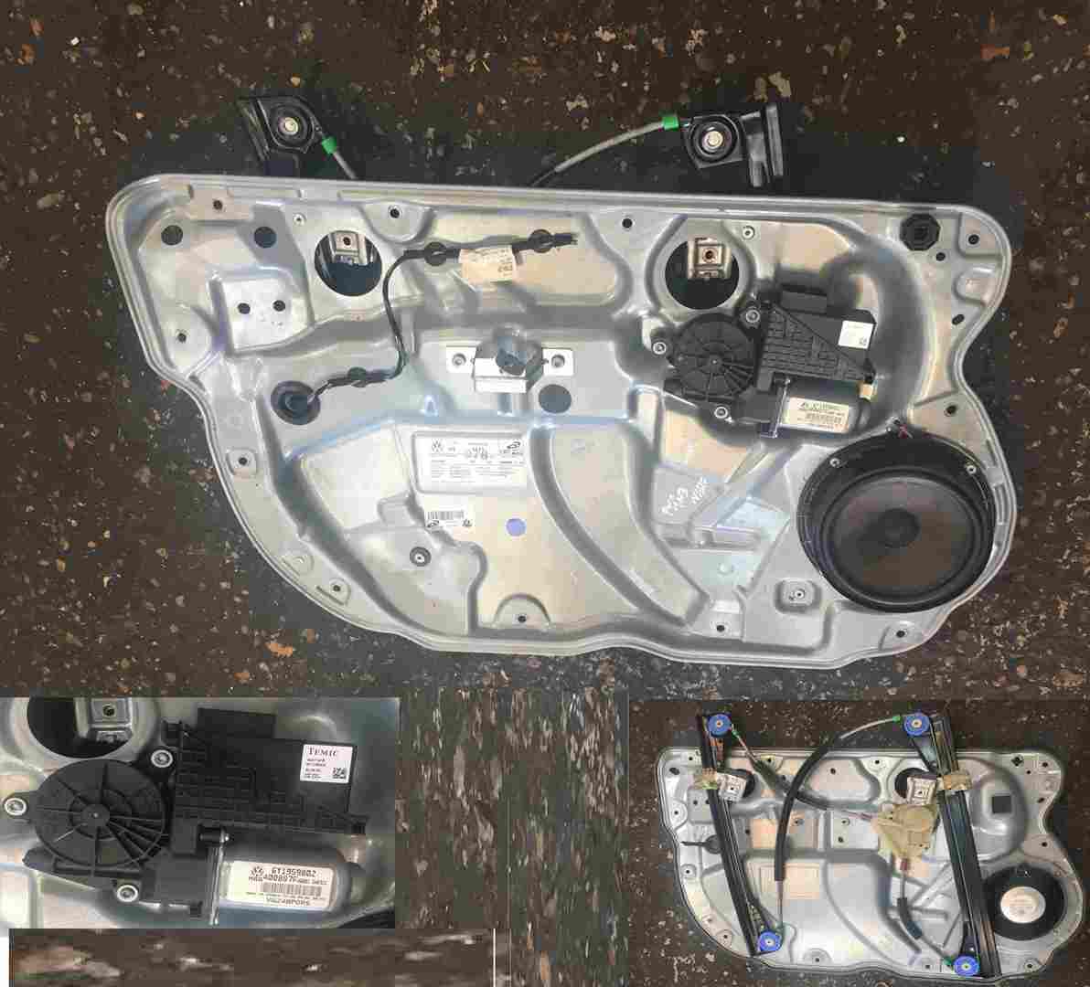 Volkswagen Polo 9N3 2006-2008 Passenger NSF Front Window Motor + Regulator 5dr