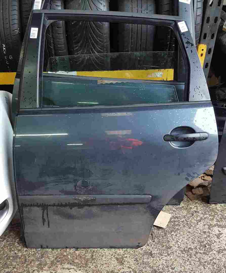 Volkswagen Polo 9N3 2006-2008 Passenger NSR Rear Door Grey Blue LC7V 5door