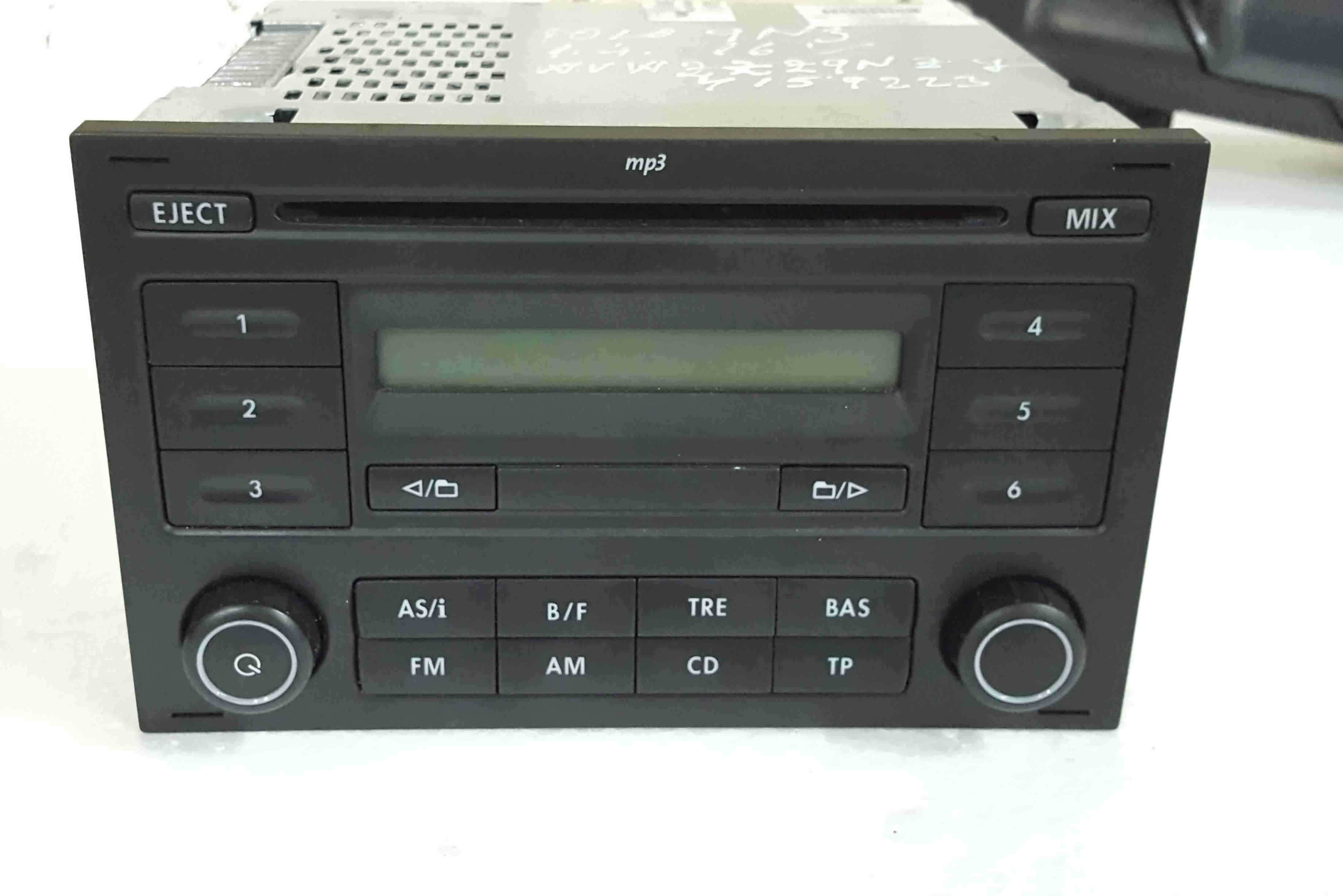 Volkswagen Polo 9N3 2006-2008 Radio Cd Player Head Unit WITH CODE  6Q0035152D - Store - Used Volkswagen Parts UK - Volkswagen Breakers