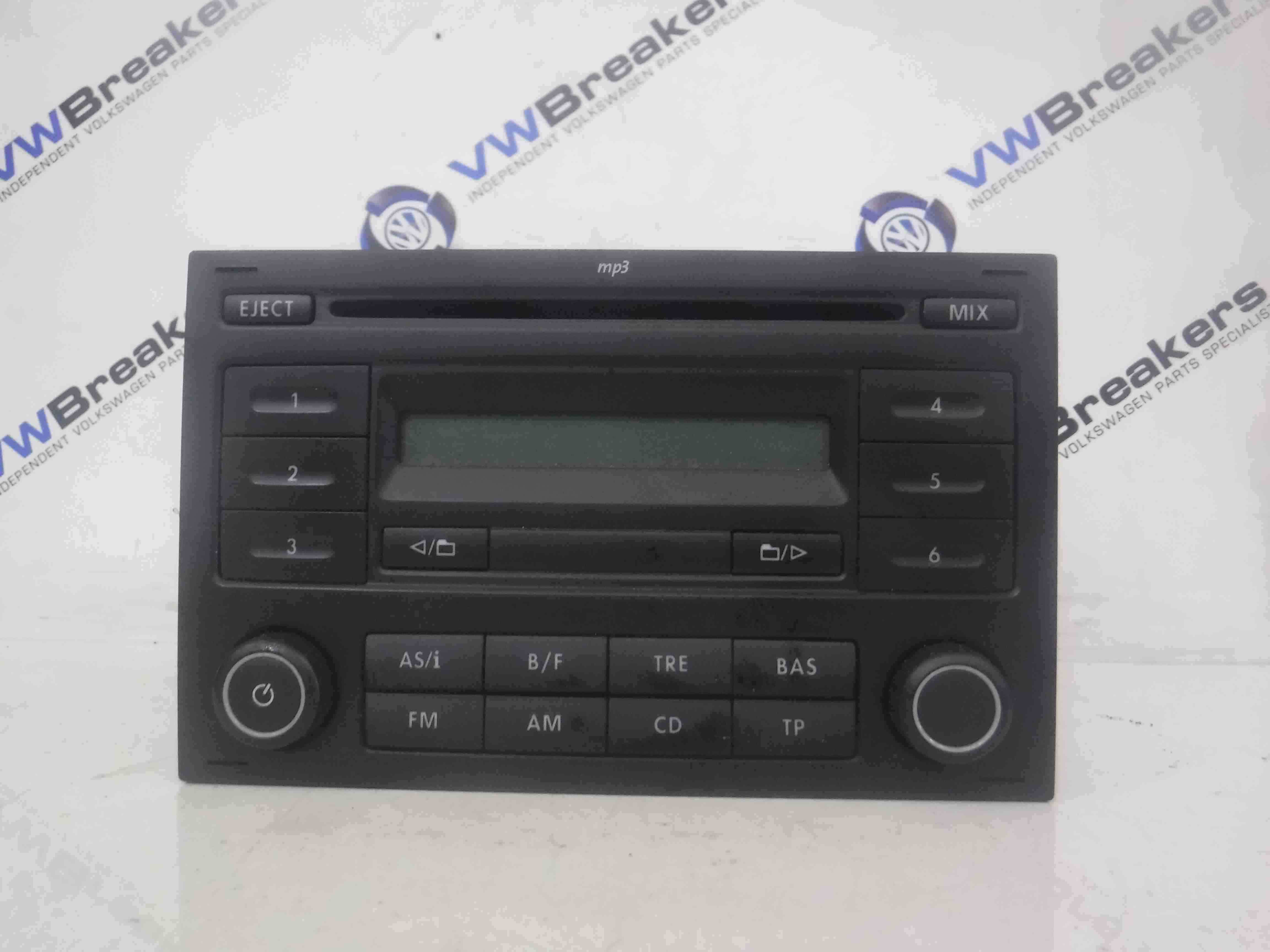 Volkswagen Polo 9N3 2006-2008 Radio Cd Player Head Unit 6Q0035152E  6Q0035152F