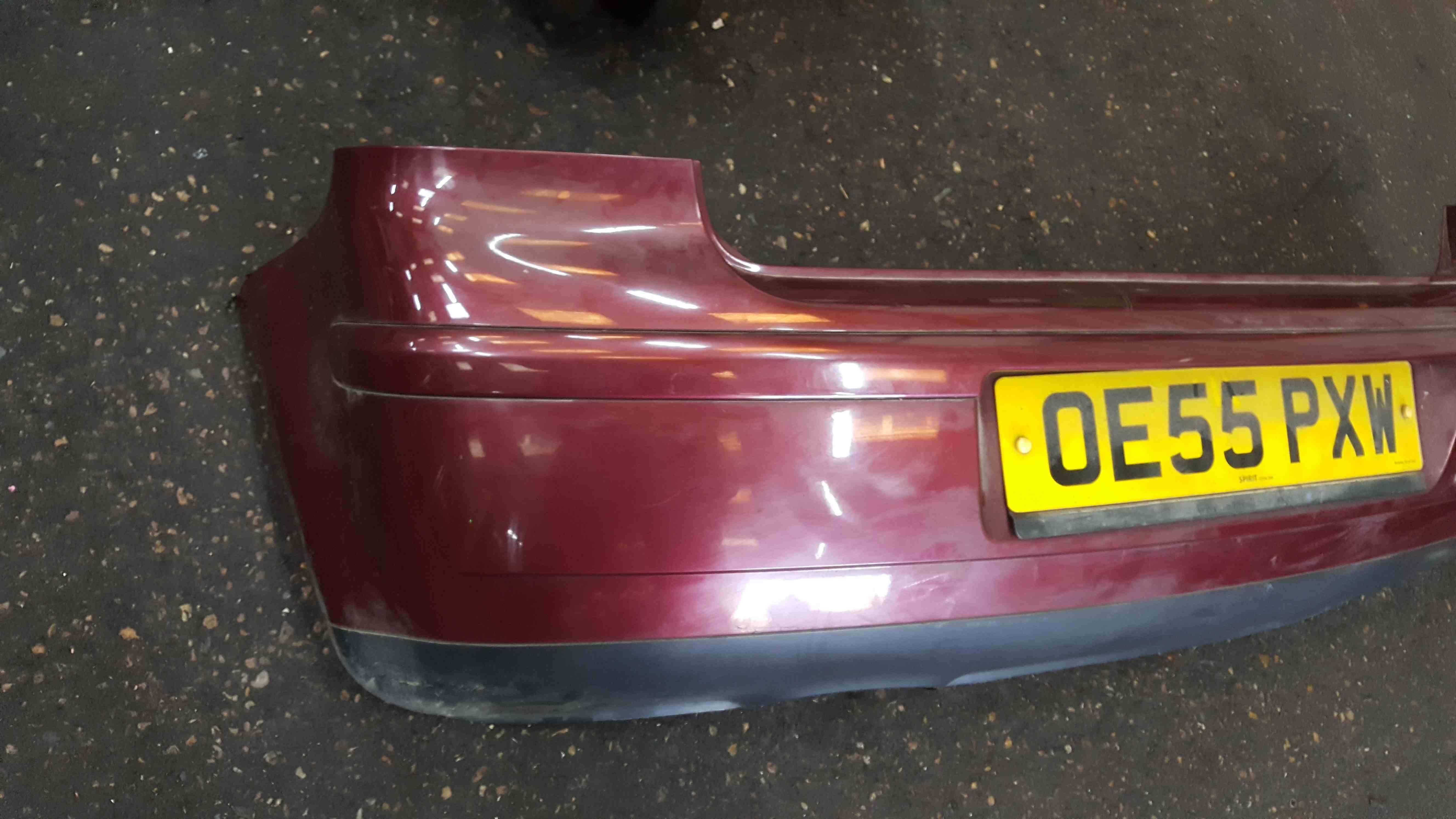 Volkswagen Polo 9N3 2006-2008 Rear Bumper  Lc3r Rosewood