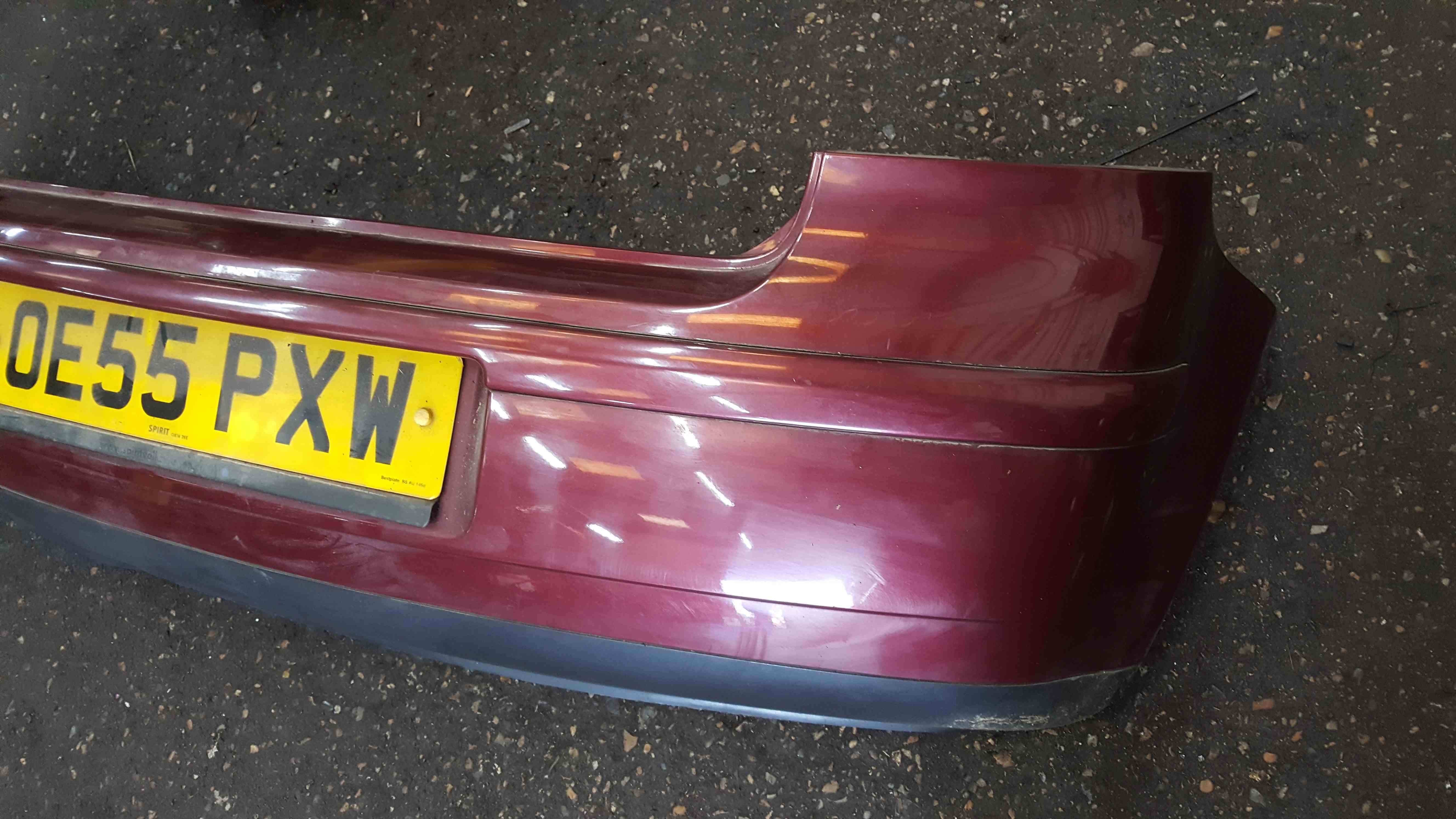 Volkswagen Polo 9N3 2006-2008 Rear Bumper  Lc3r Rosewood