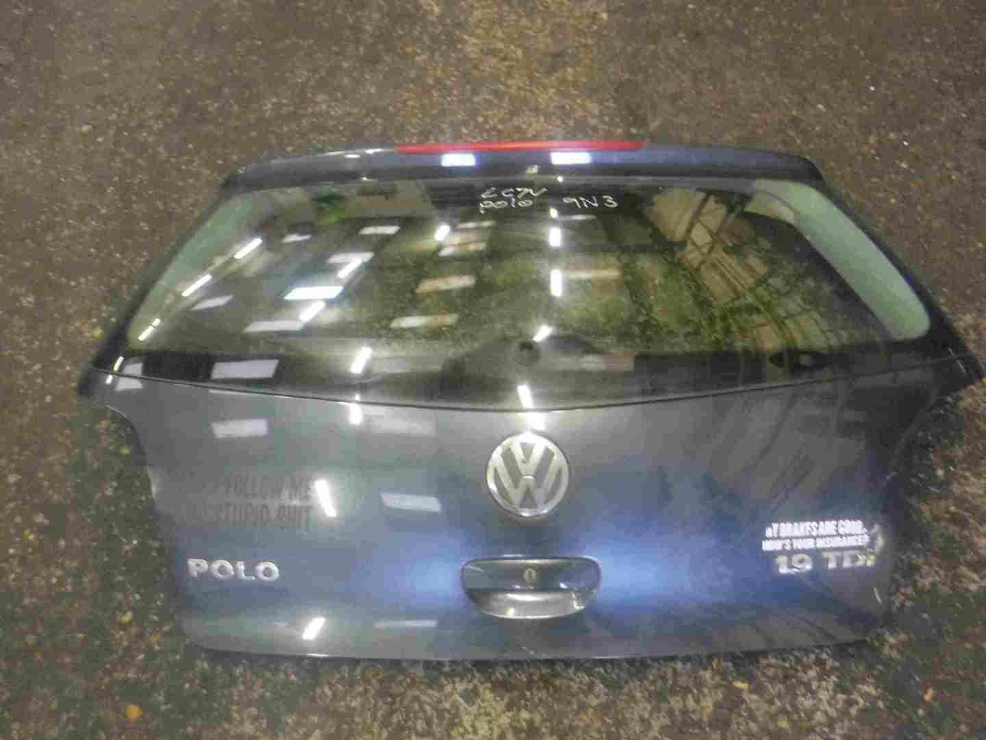 Volkswagen Polo 9N3 2006-2008 Rear Tailgate Boot Grey Blue LC7V