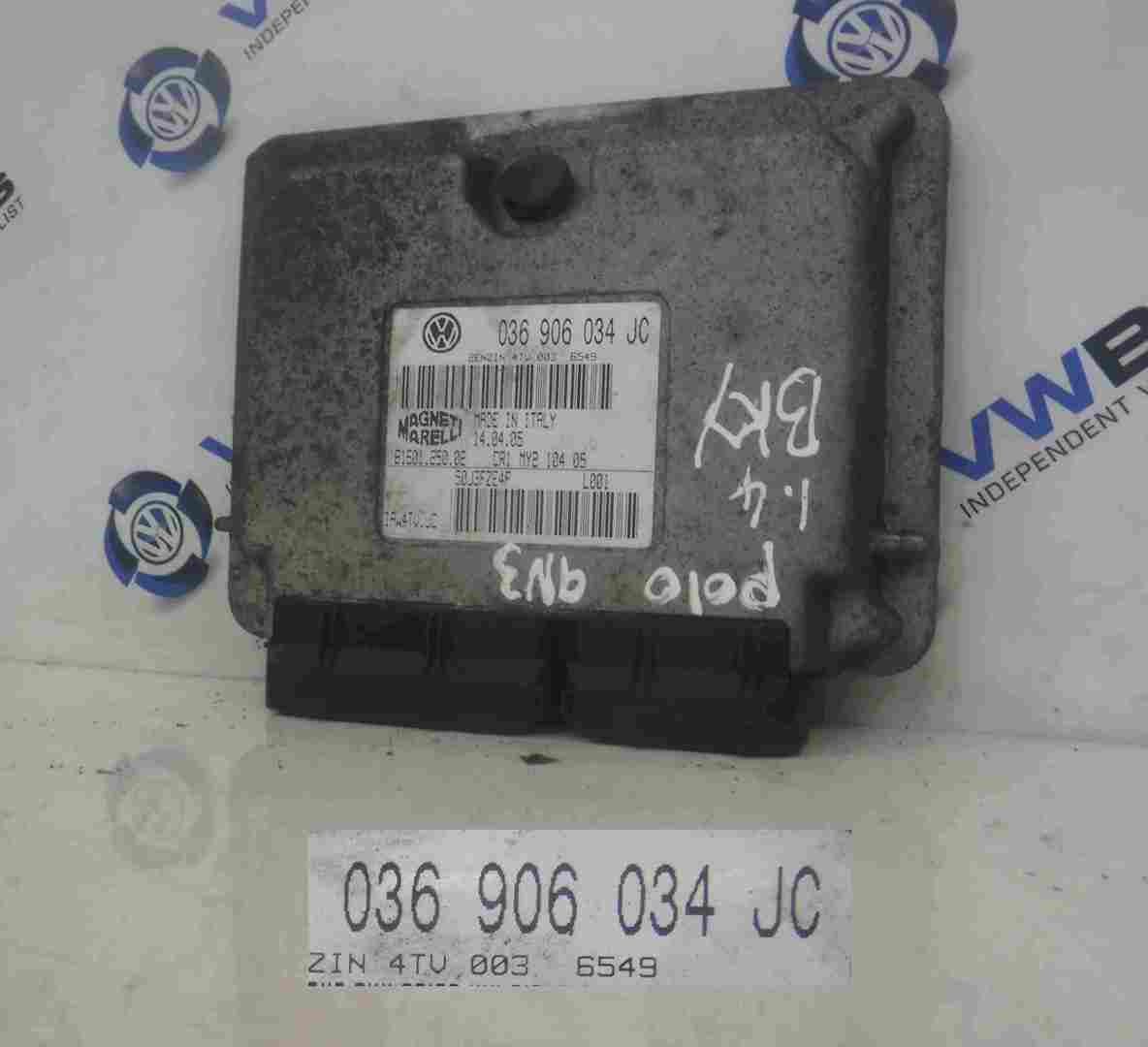 Volkswagen Polo 9N3 2006-2009 1.4 16v Engine Control Unit ECU Computer