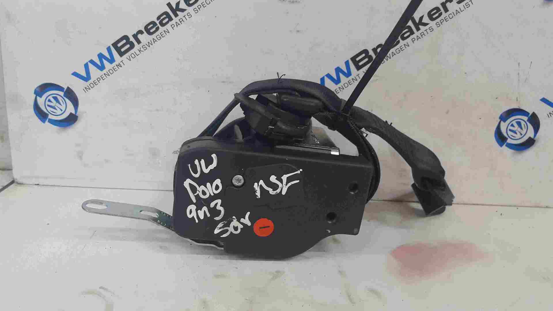 Volkswagen Polo 9N3 2006-2009 Passenger NSF Front Seat Belt 5dr
