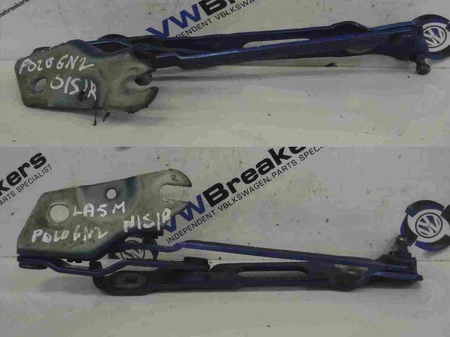 Volkswagen Polo Saloon 1999-2003 6N2 Rear Boot Hinges Blue LA5M  Pair