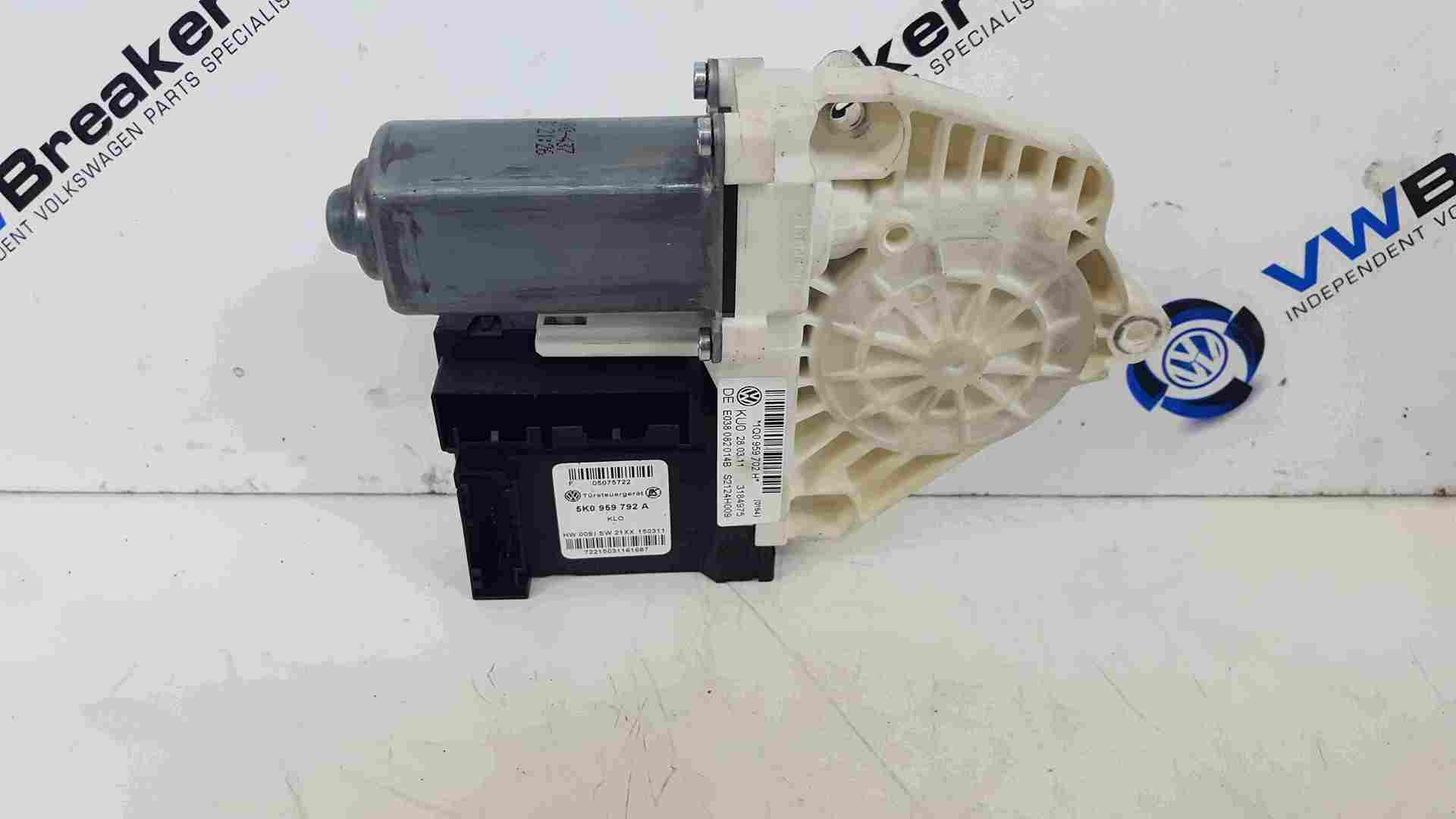 Volkswagen Scirocco 2008-2014 Passenger NSF Front Window Motor 5K0959792A