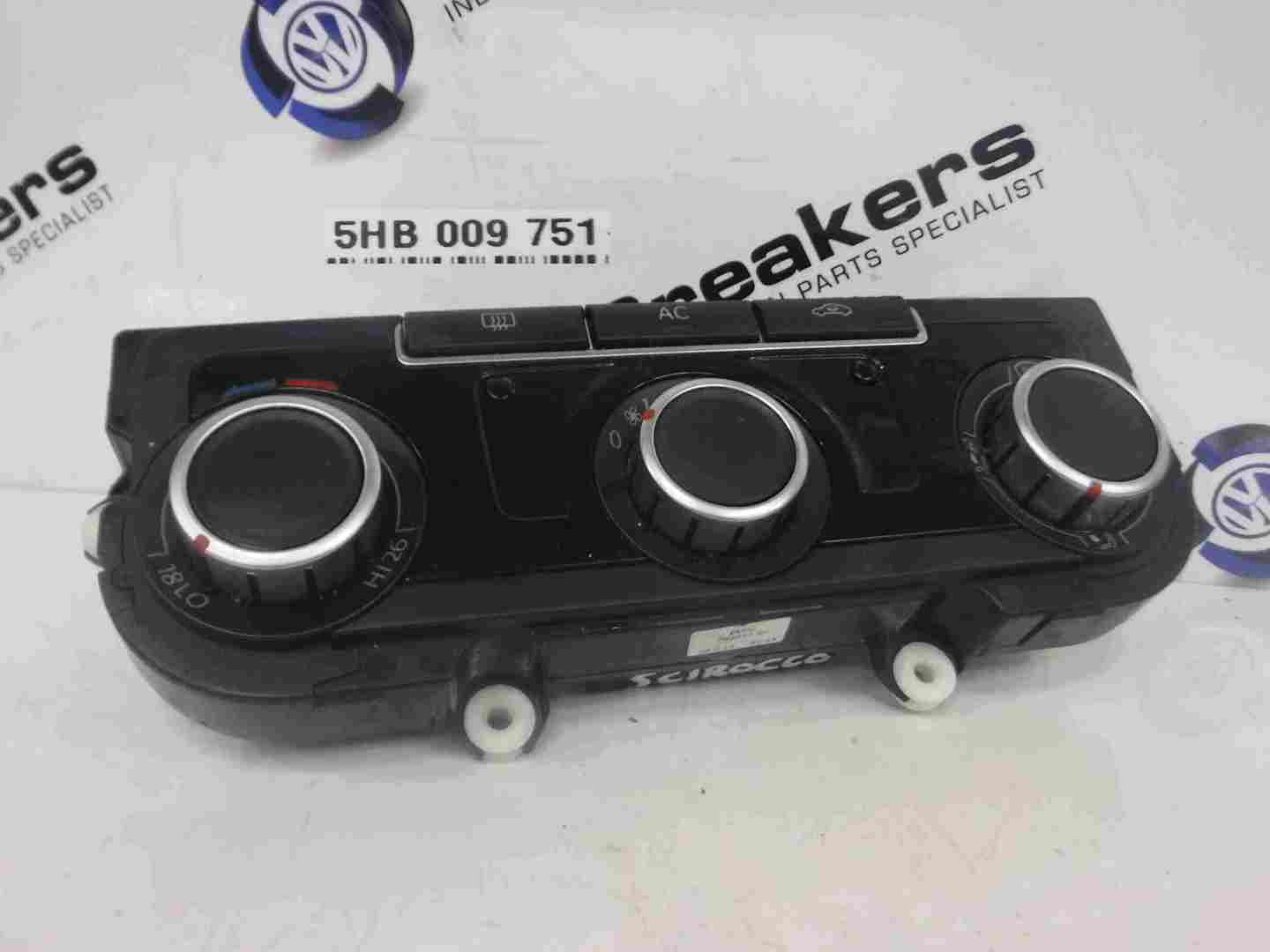 Volkswagen Scirocco 2008-2016 Heater Control Unit Dials Aircon 5hb009751