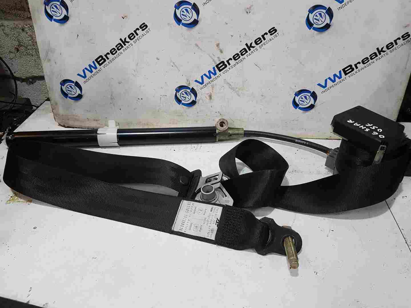 Volkswagen Sharan MK1 2004-2010 Drivers OSF Front Seat Belt 7M3857706 