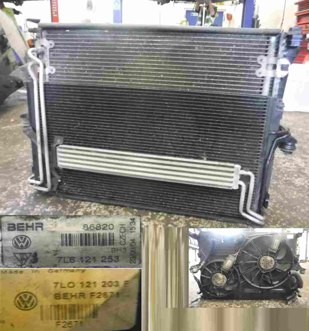 Volkswagen Touareg 2002-2007 2.5 TDI Coolant Radiator Fan Pack Aircon 7L6121253