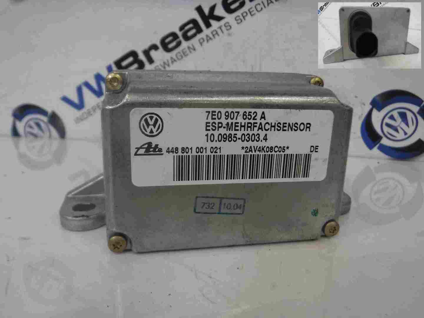 Volkswagen Touareg 2002-2007 Acceleration YAW Sensor 7E0907652A