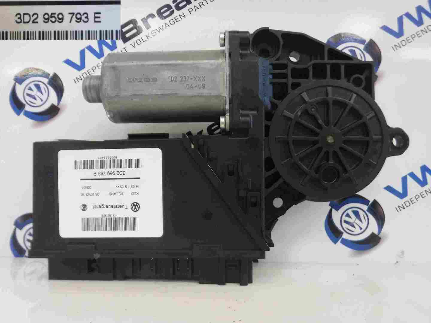Volkswagen Touareg 2002-2007 Drivers OSF Front Window Motor 3d2959793e