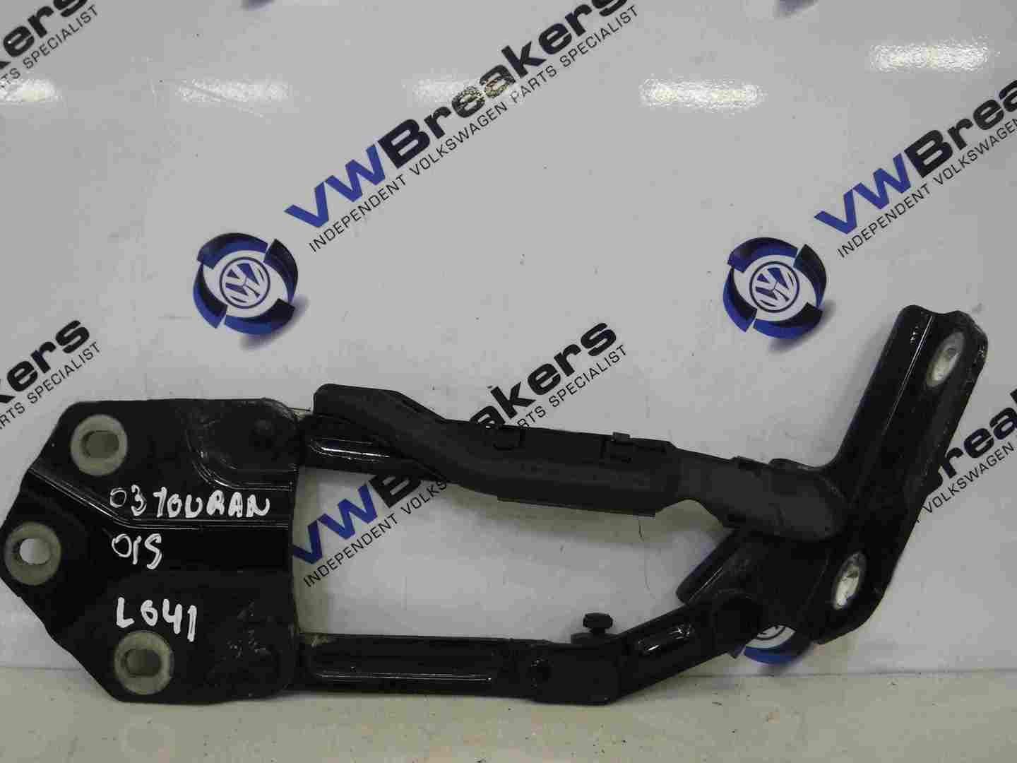 Volkswagen Touran 2003-2006 Drivers OS Bonnet Hinge Black L041