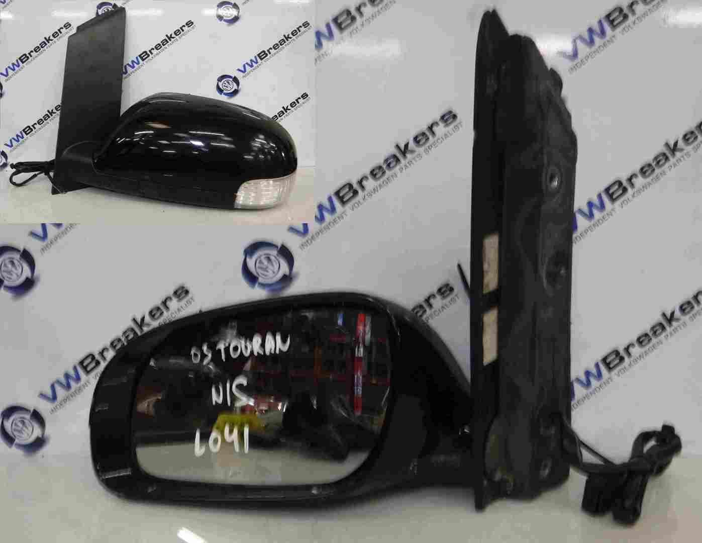 Volkswagen Touran 2003-2006 Passenger NS Wing Mirror Black L041