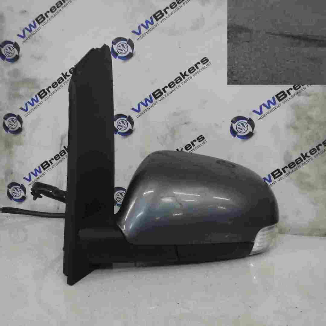 Volkswagen Touran 2003-2006 Passenger NS Wing Mirror Grey LD7X