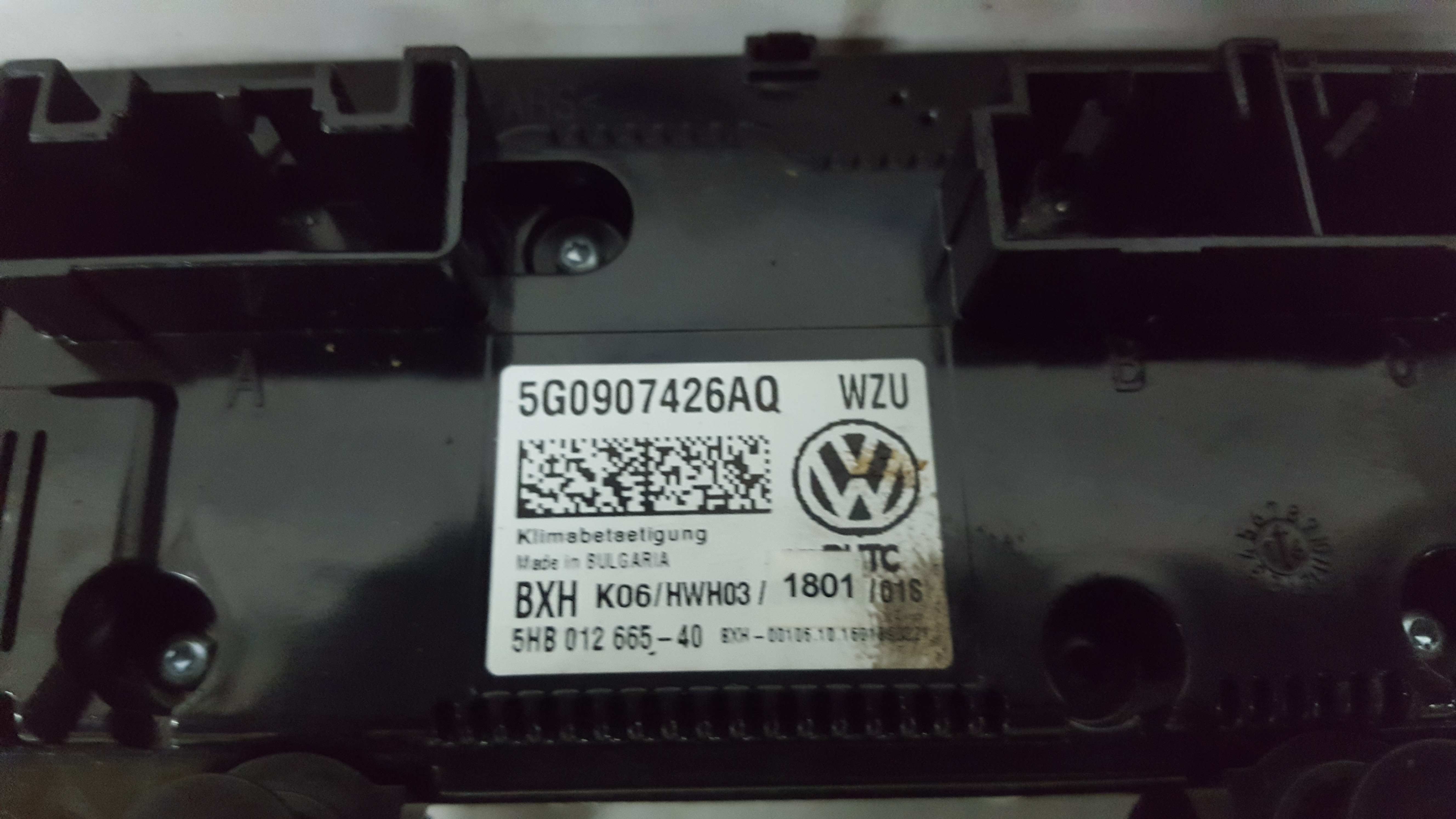Vw Passat Saloon B8 2015-2022 Heater Dial Control Hvac Panel 5G0907426AQ