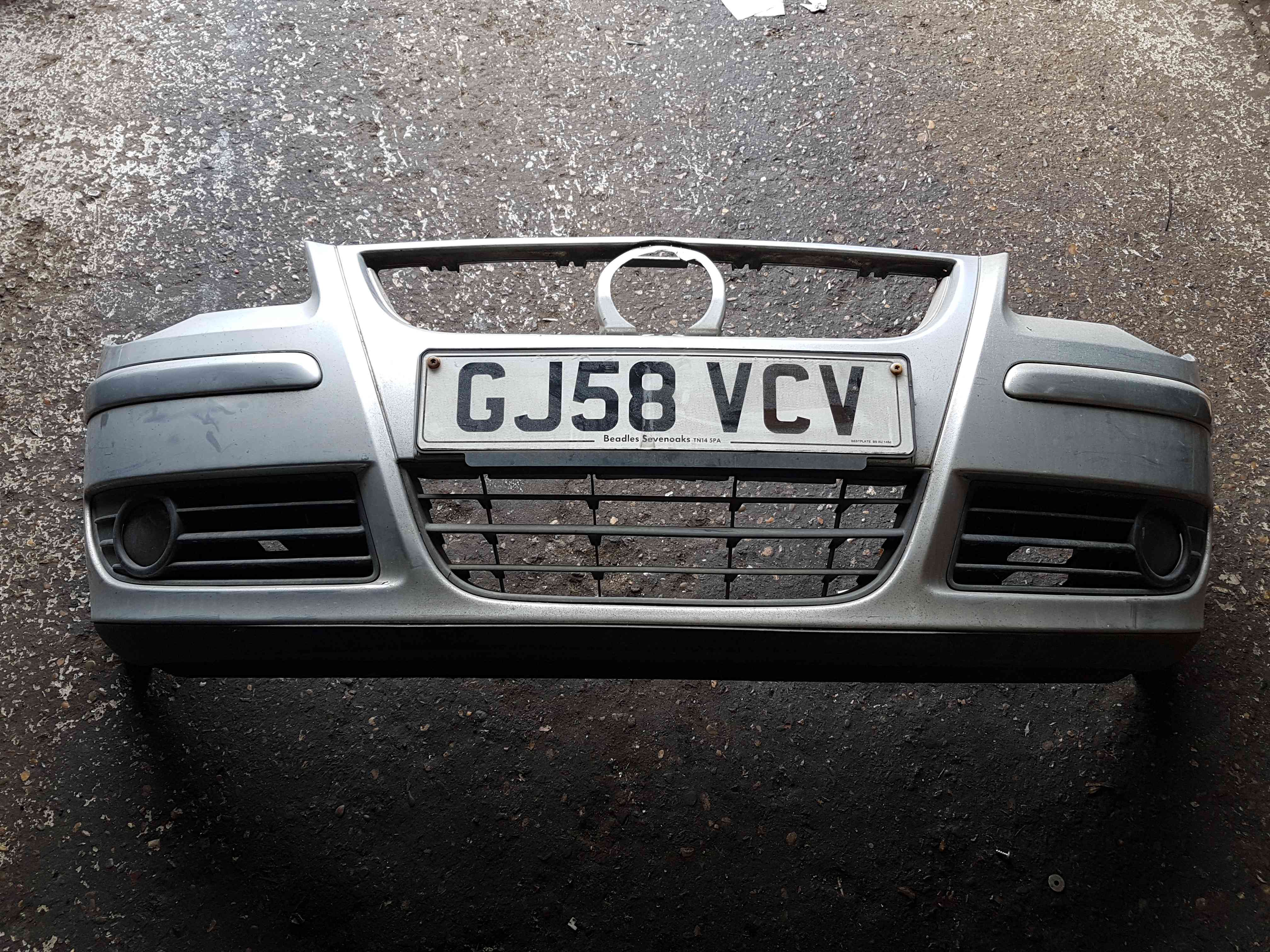 Volkswagen Polo 9N3 2006-2008 Front Bumper Silver La7w